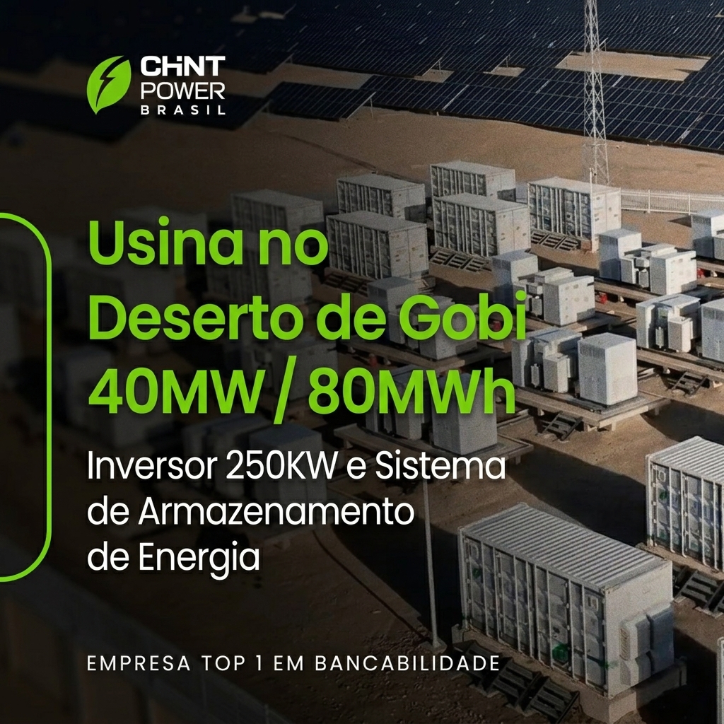 Usina Chint Power no Deserto de Gobi – China