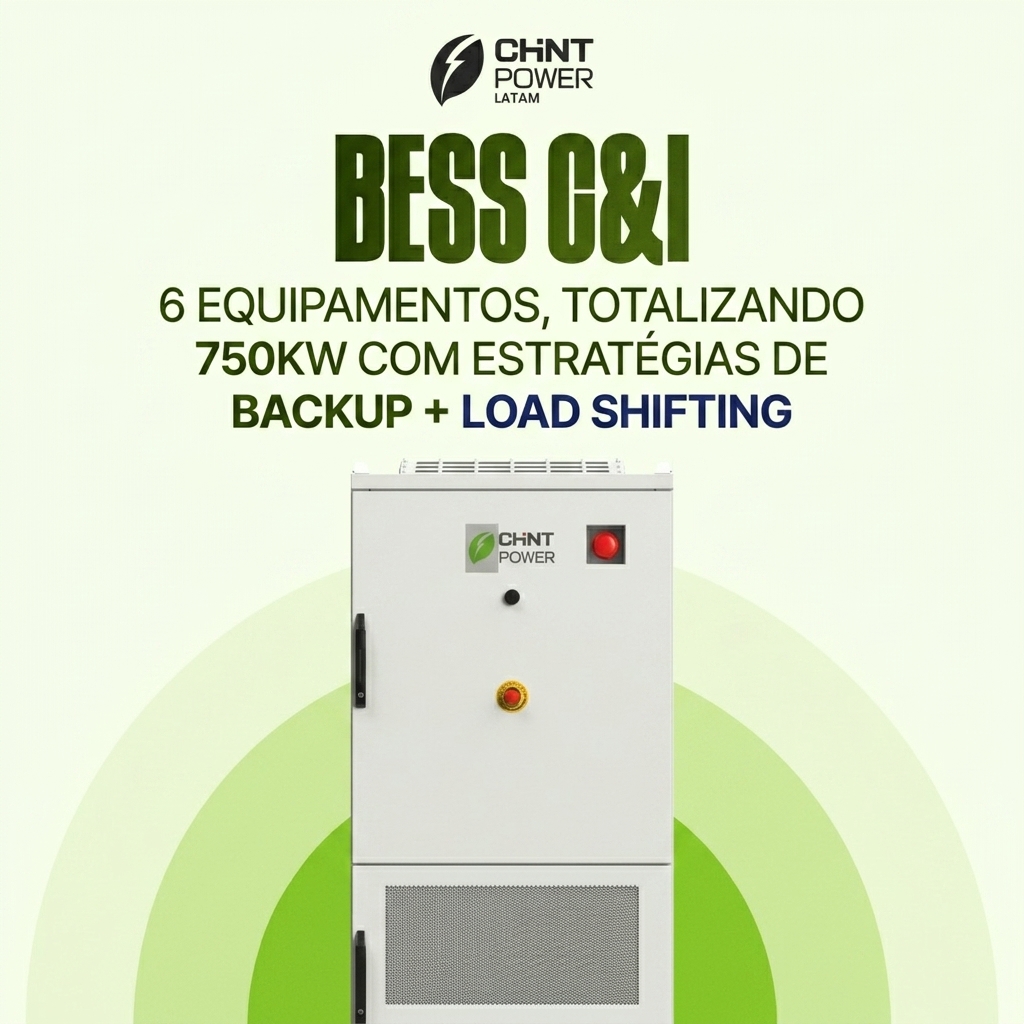 Instalação BESS 750kW Backup e Load Shifting – Odex